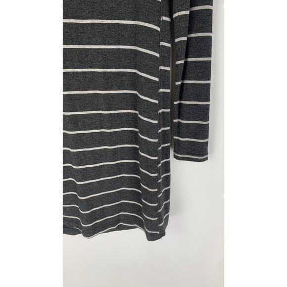Lou & Grey Signature Soft Striped Lounge T Shirt Dress Womens XS Long Sleeve - Picture 2 of 6